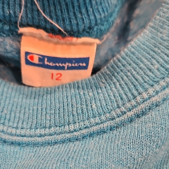 Champion Vintage Blue Kids Marquette University Sweatshirt - Picture 6 of 7